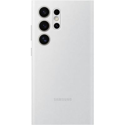 Samsung Hoesje geschikt voor Galaxy S24 Ultra - Smart View Wallet Case - Wit
