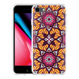 Hoesje geschikt voor iPhone 8 - Sterbloem Mandala