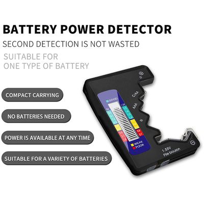 Cazy Universele Batterijen Tester - Zwart