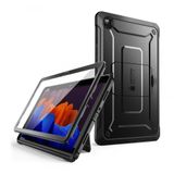 Supcase Unicorn Beetle Pro Hoes geschikt voor Samsung Galaxy Tab A7 2020 - Met ingebouwde screenprotector - Zwart