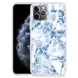 Hoesje geschikt voor iPhone 11 Pro - Blue Marble Hexagon