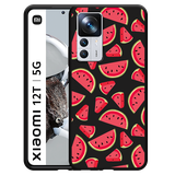 Hoesje Zwart geschikt voor Xiaomi 12T/12T Pro - Watermeloen
