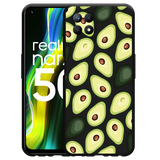 Hoesje Zwart geschikt voor Realme Narzo 50 - Avocado's
