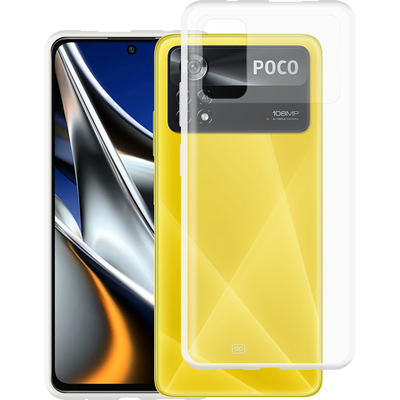 Just in Case Poco X4 Pro - Soft TPU Case with Necklace Strap - Clear