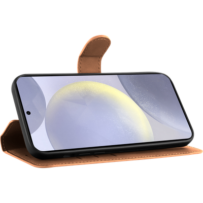 Cazy Hoesje geschikt voor Samsung Galaxy S24+ - Premium Hoesje met Pasjeshouder - Bruin