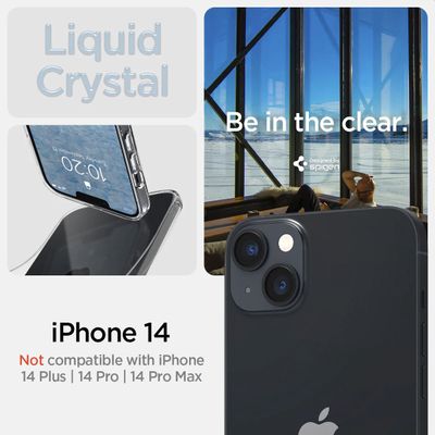 Spigen Hoesje geschikt voor iPhone 14 - Liquid Crystal - Transparant