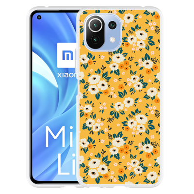 Cazy Hoesje geschikt voor Xiaomi Mi 11 Lite - Vintage Bloemenprint