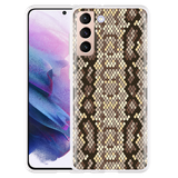 Hoesje geschikt voor Samsung Galaxy S21 - Snakeskin Pattern