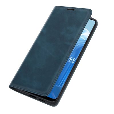 Cazy Wallet Magnetic Hoesje geschikt voor Oppo Reno8 Lite - Blauw