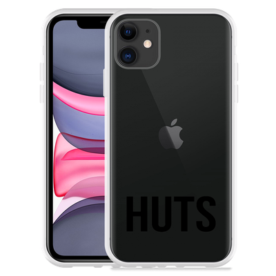 Cazy Hoesje geschikt voor iPhone 11 - Huts zwart