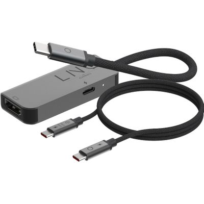 LINQ  Connects 8-in-1 Pro USB-C Multiport Hub + 2M USB-C PD Kabel