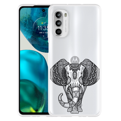 Cazy Hoesje geschikt voor Motorola Moto G52 - Mandala Elephant