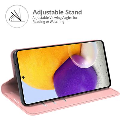 Cazy Wallet Magnetic Hoesje geschikt voor Samsung Galaxy A72 5G - Roze