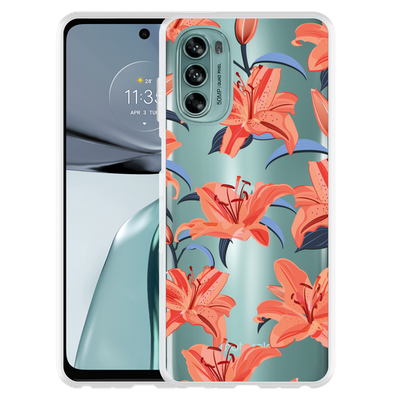 Cazy Hoesje geschikt voor Motorola Moto G62 5G - Flowers