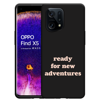 Cazy Hoesje Zwart geschikt voor Oppo Find X5 New Adventures