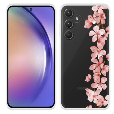 Cazy Hoesje geschikt voor Samsung Galaxy A55 Flower Branch