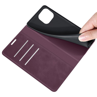 Cazy Wallet Magnetic Hoesje geschikt voor iPhone 14 - Paars