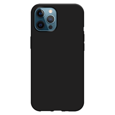 Cazy TPU Hoesje met Koord geschikt voor iPhone 12 Pro Max - Zwart