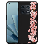 Hoesje Zwart geschikt voor OnePlus 10 Pro - Flower Branch
