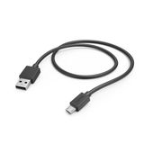 Hama USB-laadkabel - USB-A naar Micro USB - USB naar Micro USB - 1,0 meter - Geschikt voor Smartphone en Tablet - Zwart