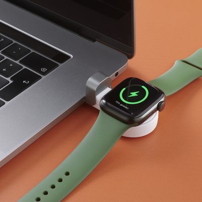 Hama Apple Watch oplader, USB-C-oplaadstation, wit