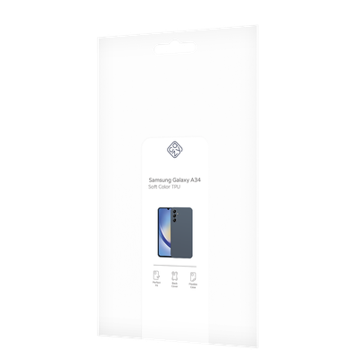 Cazy Soft Color TPU Hoesje geschikt voor Samsung Galaxy A34 - Blauw