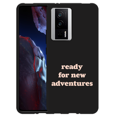 Cazy Hoesje Zwart geschikt voor Poco F5 Pro New Adventures