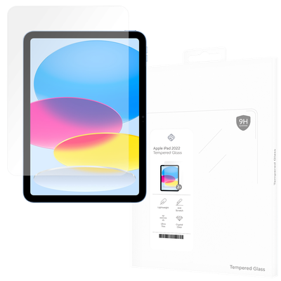 Cazy Tempered Glass Screen Protector geschikt voor iPad 2022 (10th Gen) - Transparant - 2 stuks