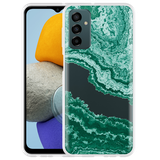 Hoesje geschikt voor Samsung Galaxy M23 - Turquoise Marble Art
