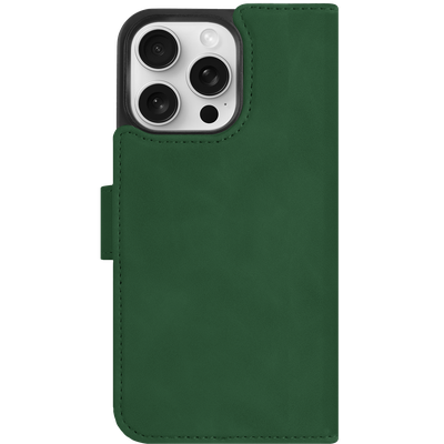 Cazy Uitneembaar Wallet Hoesje voor iPhone 15 Pro Max - Magfit 2-in-1 Hoesje met Pasvakjes - Groen