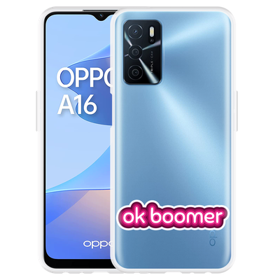 Cazy Hoesje geschikt voor Oppo A16/A16s - OK Boomer