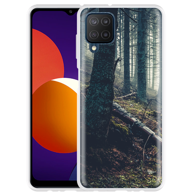 Cazy Hoesje geschikt voor Samsung Galaxy M12 - Dark Forest