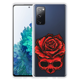 Hoesje geschikt voor Samsung Galaxy S20 FE - Red Skull