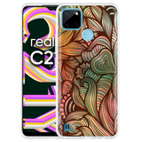 Hoesje geschikt voor Realme C21Y - Abstract Colorful