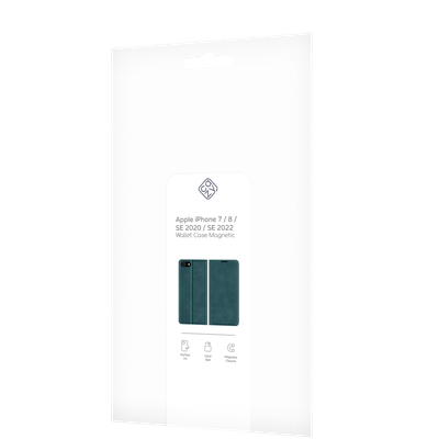 Cazy Wallet Magnetic Hoesje geschikt voor iPhone 7/8/SE 2020/2022 - Groen