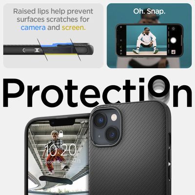 Hoesje geschikt voor iPhone 14 - Spigen Mag Armor Case Magfit - Zwart