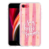 Hoesje geschikt voor iPhone SE 2020 - Say Hello to Summer