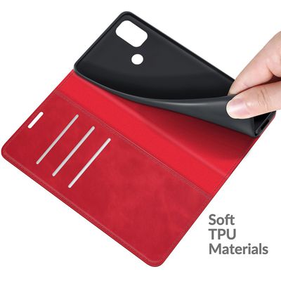 Cazy Wallet Magnetic Hoesje geschikt voor OnePlus Nord N10 - Rood
