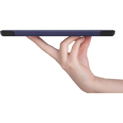 Cazy TriFold Hoes met Auto Slaap/Wake geschikt voor Samsung Galaxy Tab S7 Plus - Blauw