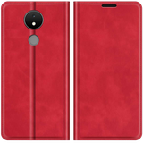 Wallet Magnetic Hoesje geschikt voor Nokia C21 - Rood