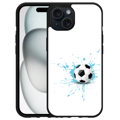 Cazy Hardcase Hoesje geschikt voor iPhone15 Soccer Ball