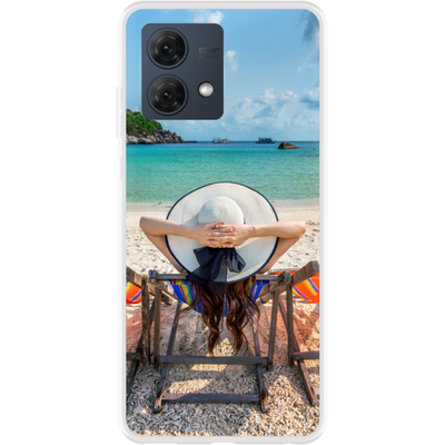 Cazy Hoesje geschikt voor Motorola Moto G84 5G - Hoesje met eigen foto ontwerpen