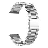 Bandje geschikt voor Samsung Galaxy Watch 4/5/6 20mm - Metalen Horlogebandje - Zilver