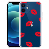Hoesje geschikt voor iPhone 12 - Red Kisses