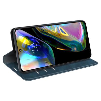 Cazy Wallet Magnetic Hoesje geschikt voor Motorola Moto G82 - Blauw