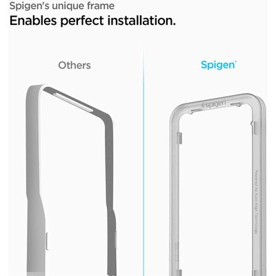 Spigen Screenprotector geschikt voor Samsung Galaxy A33 - Glas met Montageframe 2 stuks - Transparant