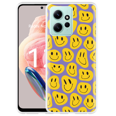 Cazy Hoesje geschikt voor Xiaomi Redmi Note 12 4G Smileys