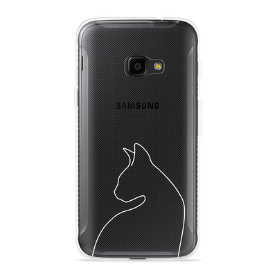 Cazy Hoesje geschikt voor Samsung Galaxy Xcover 4/4s - Kattencontour II