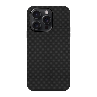 Cazy Rugged Texture TPU Hoesje - Telefoonhoesje geschikt voor iPhone 15 Pro Max - Zwart