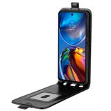 Hoesje geschikt voor Motorola Moto E32/E32s - Flip Case - Zwart